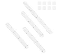MOROBOR Guide scorrevoli per cestini, per ufficio, 4 pezzi, lunghezza 26 cm, guide adesive per cassetti, per scuola, camera da letto, cucina