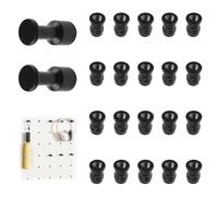 MOROBOR Kit di ganci per pannello forato in legno, 2 ganci resistenti per pannello forato, 20 dadi di montaggio per pannelli forati, robusti ganci rimovibili, accessori per ufficio e studio