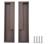 MOROBOR Maniglie a filo in lega di zinco, 2 pezzi, maniglie per porte scorrevoli moderne, semplici, per porte scorrevoli, cassetti, armadi, armadi (marrone)