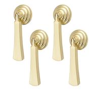 MOROBOR Maniglie a forma di goccia, 4 maniglie in lega di zinco con vite di montaggio per armadi, cassetti, porte, mobili, decorativi/pendenti a striscia lunga