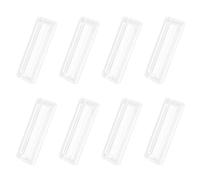 MOROBOR Maniglie autoadesive in poliuretano trasparente, 8 pezzi, multiuso, quadrate, ausiliarie, aiutanti istantanei, per cucina, bagno, porte scorrevoli in vetro, finestre, cassetti, armadi