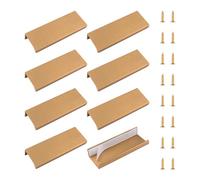 MOROBOR Maniglie autoadesive per cassetti, 8 pezzi, in stile moderno, per armadietti, cassetti, armadi, 100 mm, bronzo spazzolato