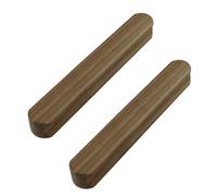 MOROBOR Maniglie autoadesive per mobili, 2 pezzi, 160 mm, in legno di noce, senza trapano, montaggio istantaneo, maniglie spesse per porte scorrevoli e armadi