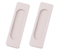 MOROBOR Maniglie autoadesive rettangolari per porte scorrevoli, 2 pezzi in lega di alluminio, maniglia a filo senza foratura per porte scorrevoli da fienile e finestre (grigio cashmere, 100 mm)