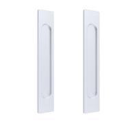 MOROBOR Maniglie rettangolari autoadesive per porte scorrevoli, 2 pezzi, in lega di alluminio, per porte scorrevoli, armadi, cassetti (argento, 220 mm)