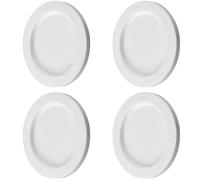 MOROBOR Maniglie rotonde autoadesive per porte scorrevoli, confezione da 4 pezzi, in lega di alluminio, invisibili, per cassetti scorrevoli, armadi, colore: bianco