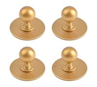 MOROBOR Manopole Adesive per Mobili, 4 pz Autoadesivi Istantanei per Cassetti Da Cucina Tira A Forma di Sfera Rotonda In Lega di Zinco Manopole per Cassetti per Finestre Armadi Armadi/Sabbia Oro