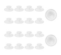 MOROBOR Manopole autoadesive per cassetti, 20 pezzi, in plastica, per cassetti, armadi, cassetti, ausiliari, maniglie autoadesive (trasparente)