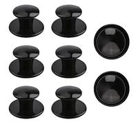 MOROBOR Manopole autoadesive per cassetti, 8 pezzi, in plastica, per cassetti, armadietti, cassetti, maniglie ausiliarie per cassetti, maniglie autoadesive (nero)
