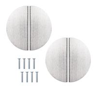 MOROBOR Mezza Luna Cassetto Maniglie, 4 PZ Nickel Spazzolato Semi Cerchio Pulls Lega di Alluminio Armadio Cassetto Hardware Moderno Semplice Doppio Foro Maniglia per Cassetto Armadio