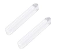 MOROBOR Mini maniglie autoadesive per cassetti, 2 pezzi, in acrilico trasparente, autoadesive, per cassettiere, cassetti, porte in vetro e finestre