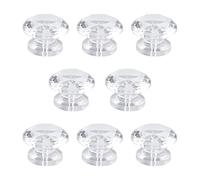 MOROBOR Mini manopole in acrilico, 8 pomelli autoadesivi a forma di diamante, senza foratura, in acrilico trasparente, autoadesivi, per specchi, armadi, scatole regalo e altri piccoli mobili