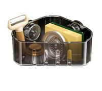 MOROBOR Organizer per lavello con ventosa, 1 supporto angolare per spugna senza trapano, antiruggine, organizer mobile per spazzole, strofinacci