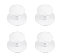 MOROBOR Pomelli adesivi per armadietti, 4 pomelli autoadesivi istantanei per armadietti da cucina, cassetti, in acciaio inox, per finestre, armadi, cassetti, colore: bianco
