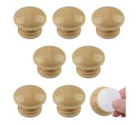 MOROBOR Pomelli adesivi per armadietti, 8 pomelli autoadesivi istantanei per armadietti da cucina, cassetti, pomelli in legno per armadi, armadi e cassetti