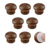 MOROBOR Pomelli adesivi per armadietti, 8 pomelli autoadesivi istantanei per armadietti da cucina, cassetti, pomelli in legno di mela per armadi, armadi e cassetti