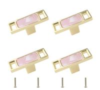 MOROBOR Pomelli decorativi per armadietti da cucina, 4 pezzi creativi per cassettiera, cassetti, mobili, armadietti, porte, maniglie a foro singolo, in lega di zinco, accessori per mobili