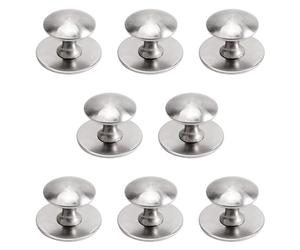 MOROBOR Pomelli per cassetti in acciaio inossidabile, 8 maniglie autoadesive istantanee per mobili, maniglia adesiva per porta scorrevole con viti di montaggio per vetrine, armadietti, cassetti (35 mm