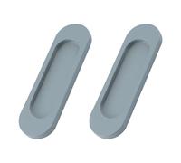 MOROBOR Tiranti ovali autoadesivi per porte scorrevoli, 2 pezzi, in lega di alluminio, maniglia senza punzonatura, per porte scorrevoli, finestre, armadi (blu, 100 mm)