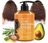 Moroccan Curl Defining Cream, maschera idratante per capelli con olio di argan, crema ricci per migliorare capelli ondulati e ricci, crema arricciante, districa, nutre e riduce l'effetto crespo