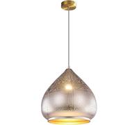 Moroccan Light Fixture Hard Wired Turkish Farmhouse Black Pendant Lighting Kitchen Island Metal Gold Large Ceiling Hanging Lamp Rustic Vintage Chandelier for Dining Room Bedroom