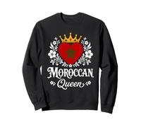 Moroccan Queen Morocco Flag Proud Moroccan Woman Felpa