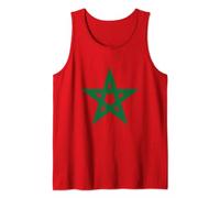 Morocco football flag Maglia Calcio Marocco Canotta Unisex Giovani Rosso Small Senza Maniche