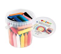 Morocolor PRIMO, 60 Pastelli di cera jumbo nudi, 12 Colori intensi e brillanti, Colori a cera ergonomici, Non sporcano le mani, Ottimi anche per i più piccoli, Sicuri e conformi