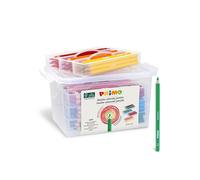 Matite Jumbo - lunghezza 17,5cm e D mina 5,5mm - 12 colori - Primo - valigetta 120 matite