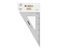Morocolor PRIMO, Squadra 60° 30 cm, Color grigio fumé, Antiriflesso, Stabile e resistente, Lettura facilitata, Alta precisione, Ideale per il disegno tecnico