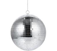 Morofme 15 cm palla da discoteca appesa palla da discoteca argento palla da discoteca decorazioni per feste di compleanno matrimonio scena albero di Natale effetto albero di Natale