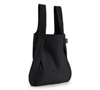 MORONI GOMMA Notabag zaino convertibile 2 in 1 | Resistente all'acqua, riutilizzabile, borsa-zaino pieghevole(Black)