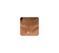 MOROTOLE Cadena de Oro Señoras Cadenas de Collar Señoras Oro 14K Cadena Chapada en