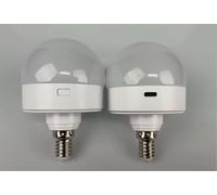 Morotty Lampadina Ricaricabile,Lampadine A Batteria E14 Con Base Magnetica Staccabile,Telecomando E Timer Per Lampade Non Cablate,Lampade Da Tavolo,Lampade Da Comodino,Confezione Da 2