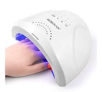 Morovan Lampada UV da 150 W, per unghie a LED, per unghie con 3 timer, tutti i gel Shellac, lampada per unghie adatta per manicure, nail art a casa