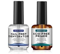 Morovan Primer per unghie in gel: disidratatore per unghie Acid-Free Base Coat Kit professionale per unghie