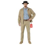 Morph Bad TV Chemist Costume Chimico Televisivo Per Uomo, Cappotto Con Cappello, Pizzetto E Occhiali Costume Carnevale Uomo M