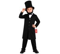 Morph Costume Abramo Lincoln Uomo, Costume Storico Halloween Uomo, L