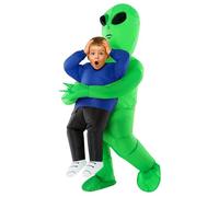 Morph Costume Alieno Gonfiabile Bambino Piccolo, Verde Alieno Costume Halloween Bambini Divertente e Carnevale