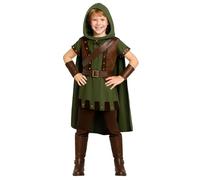 Morph Costume Arciere per Bambini, Vestito da Cacciatore della Foresta Bambino, Costume Carnevale e Halloween Bambini L