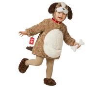 Morph Costume Cucciolo Bambino, Costume Halloween Bambino | Tuta in Pile, Cappuccio con Orecchie, Coda, Copriscarpe & Osso, Perfetto per Halloween, Ideale per il Gioco di Ruolo