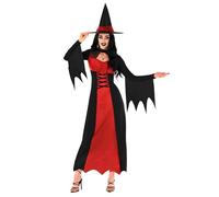Morph Costume Da Strega Donna Rosso, Halloween, XXXL
