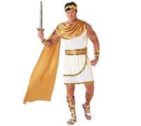 Morph Costume Dio Greco Uomo, Apollo Costume Romano Uomo, Vestito Greco Toga Zeus, Carnevale Imperatore Romano Adulti L