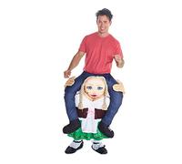 Morph Costume divertente con le gambe autogonfiabili, Unisex, Signora della birra tedesca, Taglia unica