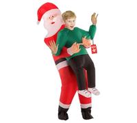 Morph Costume Gonfiabile Babbo Natale, Costume Natale Gonfiabile