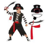Morph Costume Pirata Bambino, Costume Pirata Halloween Bambino, 4-6 anni
