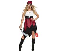 Morph Costume Pirata Donna, Costume Piratessa Halloween Donna, M