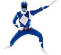 Morph Costume Power Ranger Adulto Blu, Vestito Carnevale XL