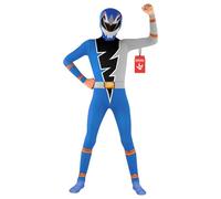 Morph Costume Power Ranger Dino Fury Blu Bambini, Costume Supereroi Bambini L