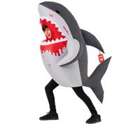 Morph Costume Squalo Gonfiabile Bambino, Costume Halloween Bambino | Tuta Intera Gonfiabile, Design Squalo, Si Gonfia in Secondi, Perfetto per Halloween, Sempre un Successo
